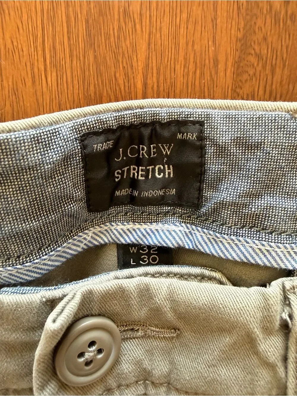 J. Crew Light Gray Stretch Chinos